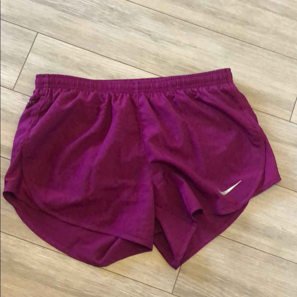 Nike pink running shorts